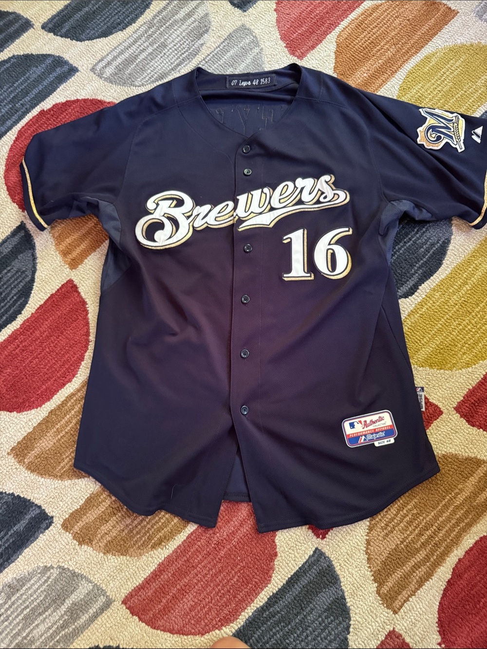 Team Issued Leyva jersey, navy size 48